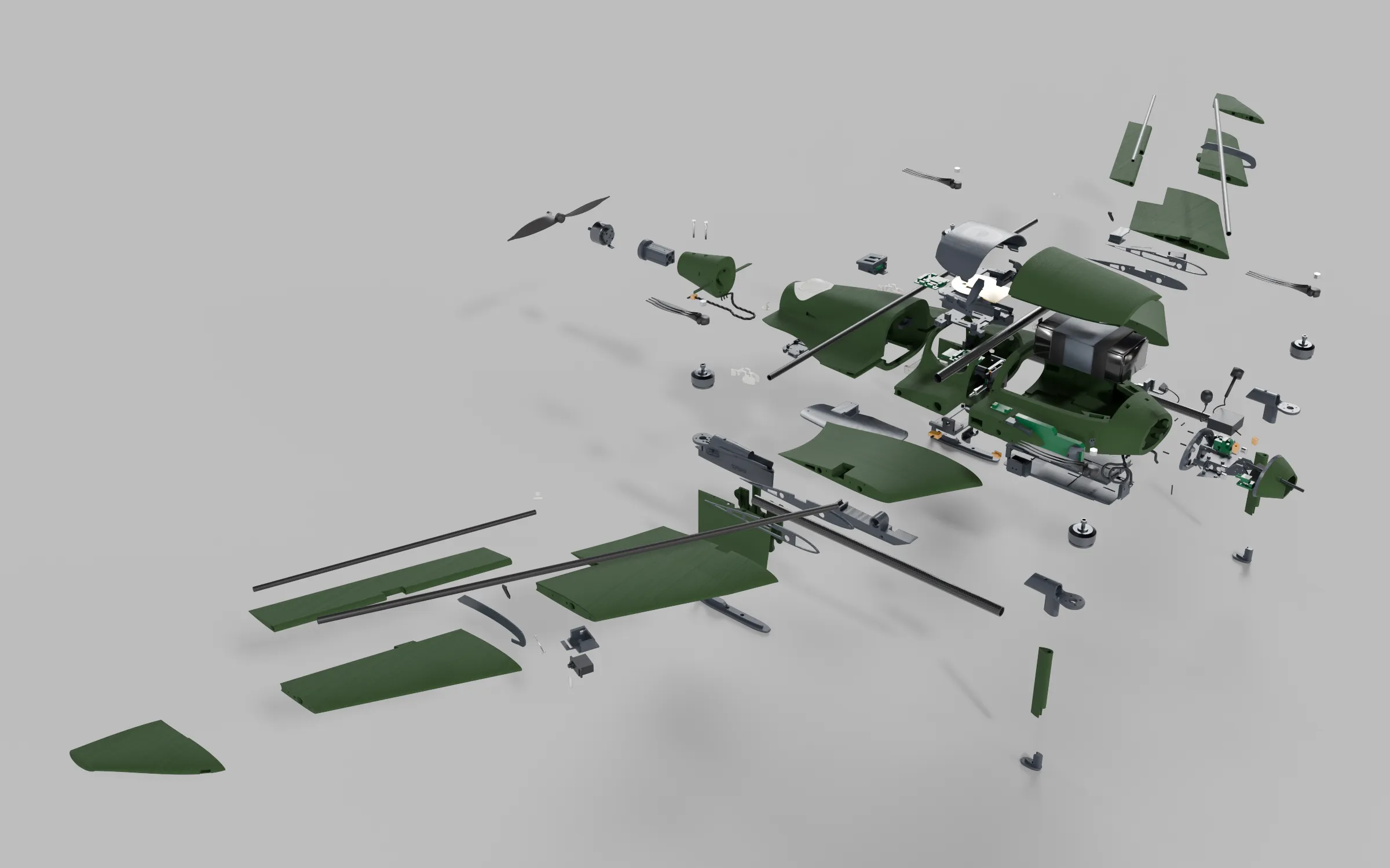 First build, every part apart, green colourway