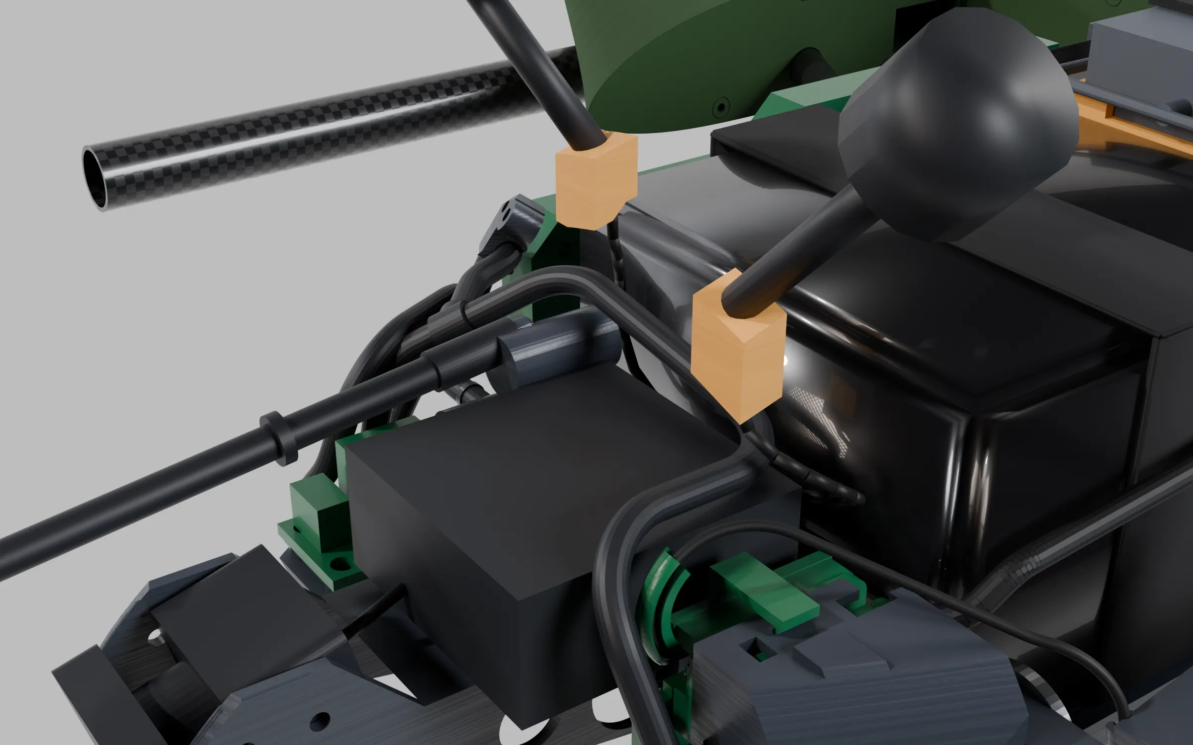 Antenna grommets, green colourway