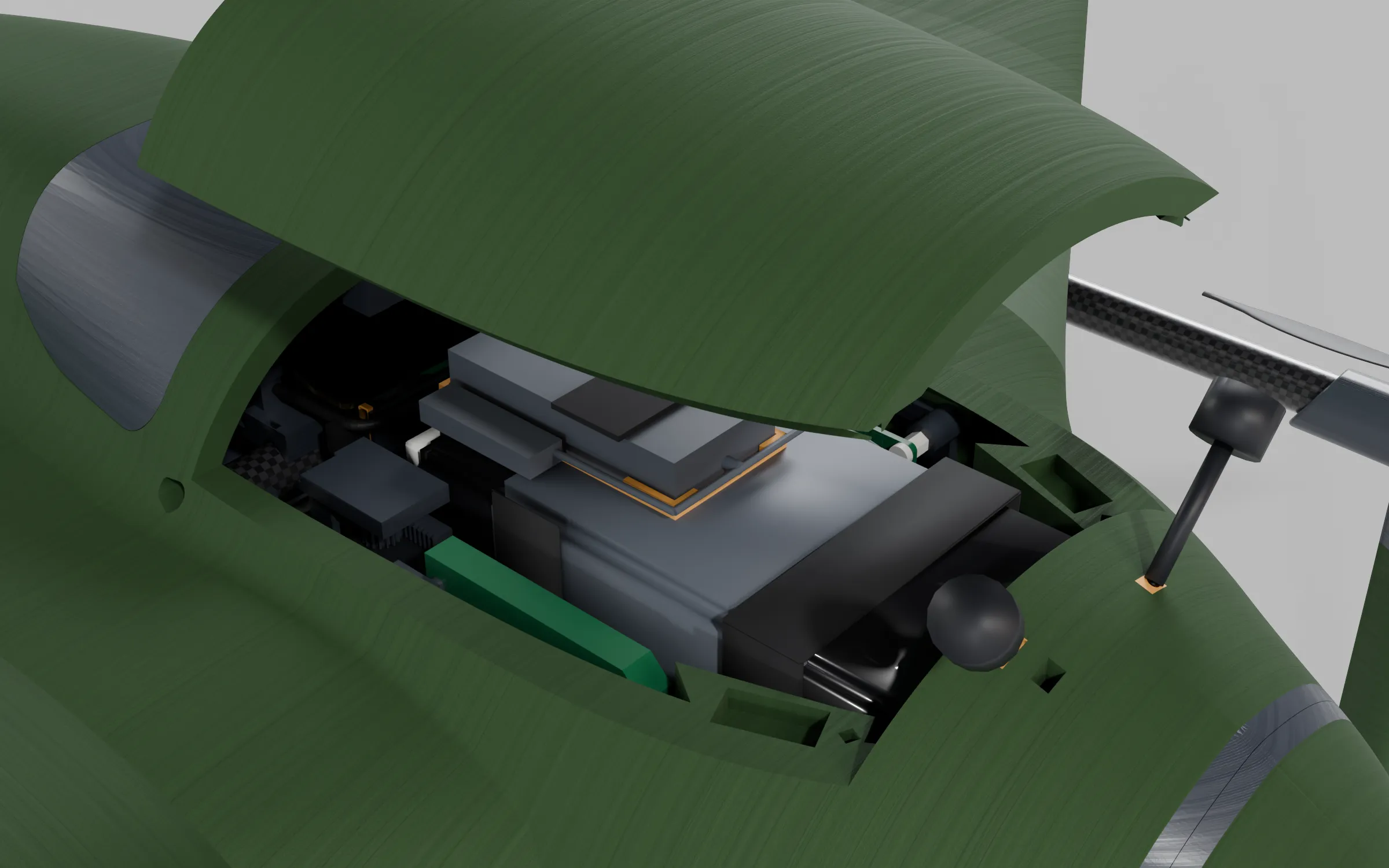 Hatch lifted, green colourway